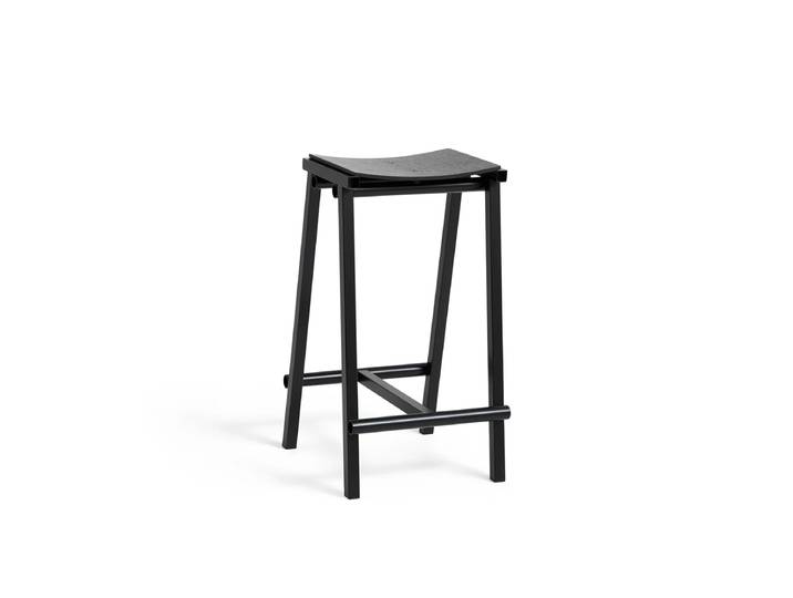 HAY - Taburete 8 Barhocker, niedrig, Eiche schwarz / schwarz