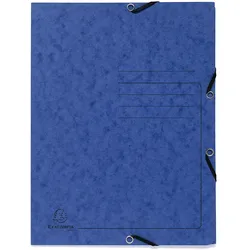 Exacompta, Mappe, 25 Eckspanner DIN A4 blau (A4, 25x)