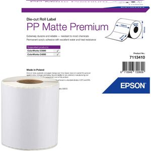 Epson-Etiketten PP Matte Premium 7113410, 102mm x 51mm, 535 Etiketten, Film, matt