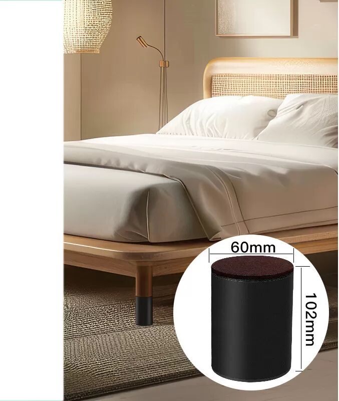 INF Möbelerhöher aus Kohlenstoffstahl – 6 cm Erhöhung für Tische, Sofas und Betten D