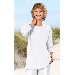 Baumwoll-Pullover in weiß in Größe 44/46 von DW-Shop, Weiß, 44/46