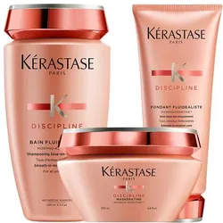 650ml Kérastase Discipline Fluidealiste Set (Shampoo 250ml + Conditioner 200ml + Maskeratine 200ml)