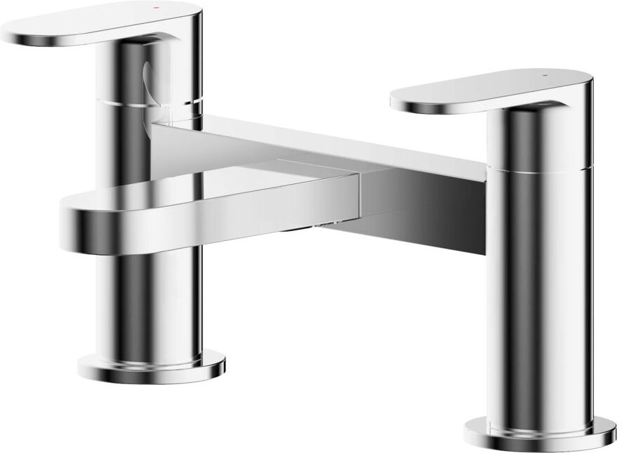Nuie Binsey 2 Handle Freestanding Tub Chrome 11cm