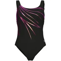 ARENA Damen Badeanzug W SWIMSUIT LILI SQUARED BACK, Größe 44 in Schwarz Schwarz