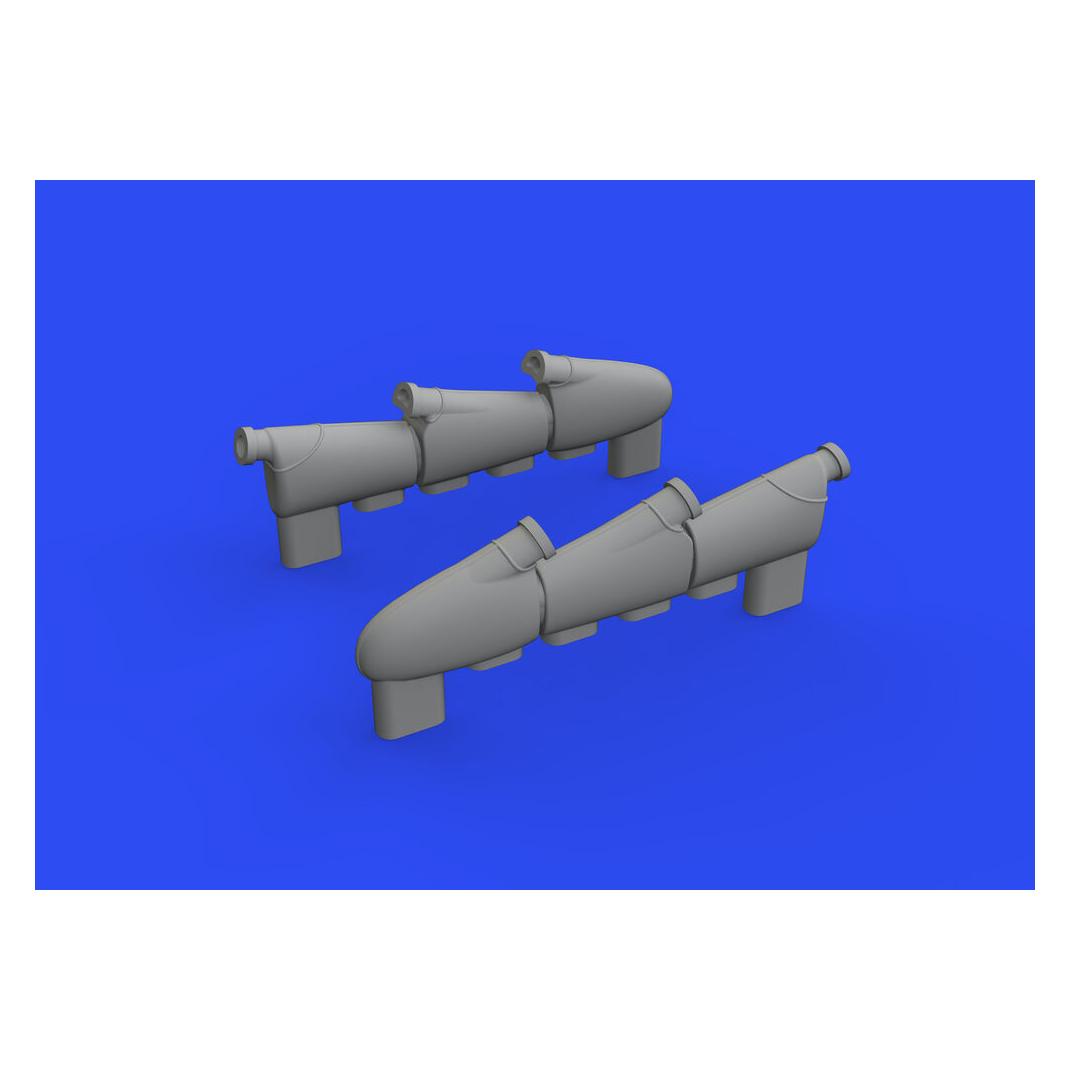 Eduard Hurricane Mk.I exhaust stacks for ARMA HOBBY (672301)