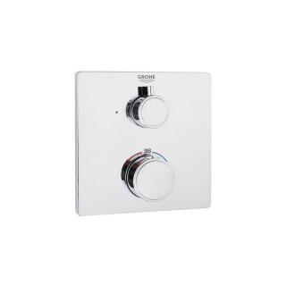 GROHE Grohtherm 24078 thermostaatdouchekraan met kant-en-klare installatieset voor Rapido SmartBox, chroom