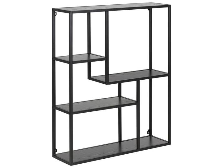 Wandregal Dekor Seaford B: 75 cm Schwarz