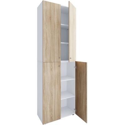 XL Holz Großer Schuhschrank Schuhkommode Lona 6