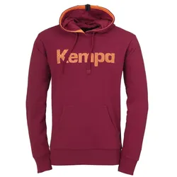 Kempa Graphic Hoodie deep rot 164