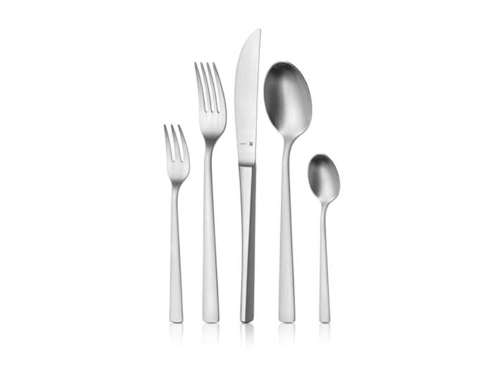 WMF Corvo Besteck Set 6 Personen, 30-teilig, Hohlheftmesser, Cromargan protect Edelstahl mattiert, kratzbeständig, spülmaschinenfest