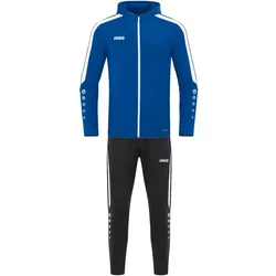 Jako Polyester Power Trainingsanzug mit Kapuze Damen - royal - 4X