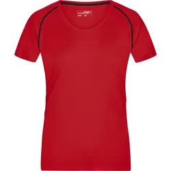James & Nicholson Damen Funktionsshirt T-Shirt JN495 red/black XS