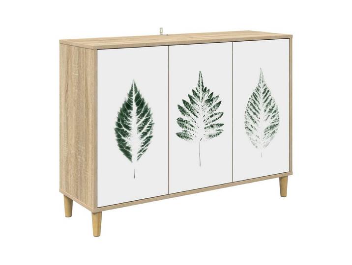 vidaXL Sideboard Sideboard HANAU Sonoma 102 x 33 x 75 cm Holzwerkstoff (1 St)