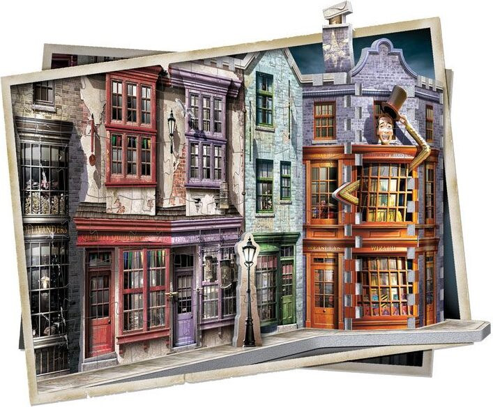 WREBBIT 3D Harry Potter Diagon Alley 3D Puzzel met 450 stukjes
