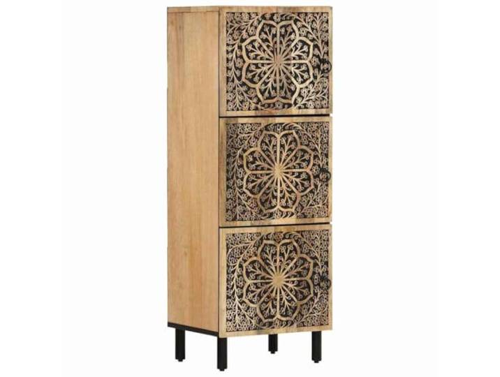 vidaXL Beistellschrank 40x33x110 cm Massivholz Mango