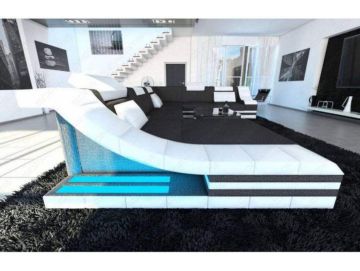 XXL Stoff Wohnlandschaft Turino U-Form