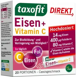 Taxofit Eisen+vitamin C Direkt Granulat 20 St