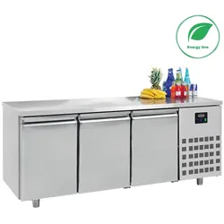 Chefgastro 700 Kühltisch 3 Türen BxTxH 1865x700x850mm