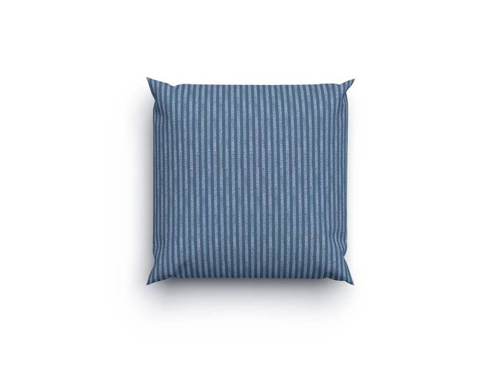 Lotus Bettwaren - Lotus Bettwäsche Bambus Linie, Bambus Linie Bettwäsche, 65 x 65 cm, Blau