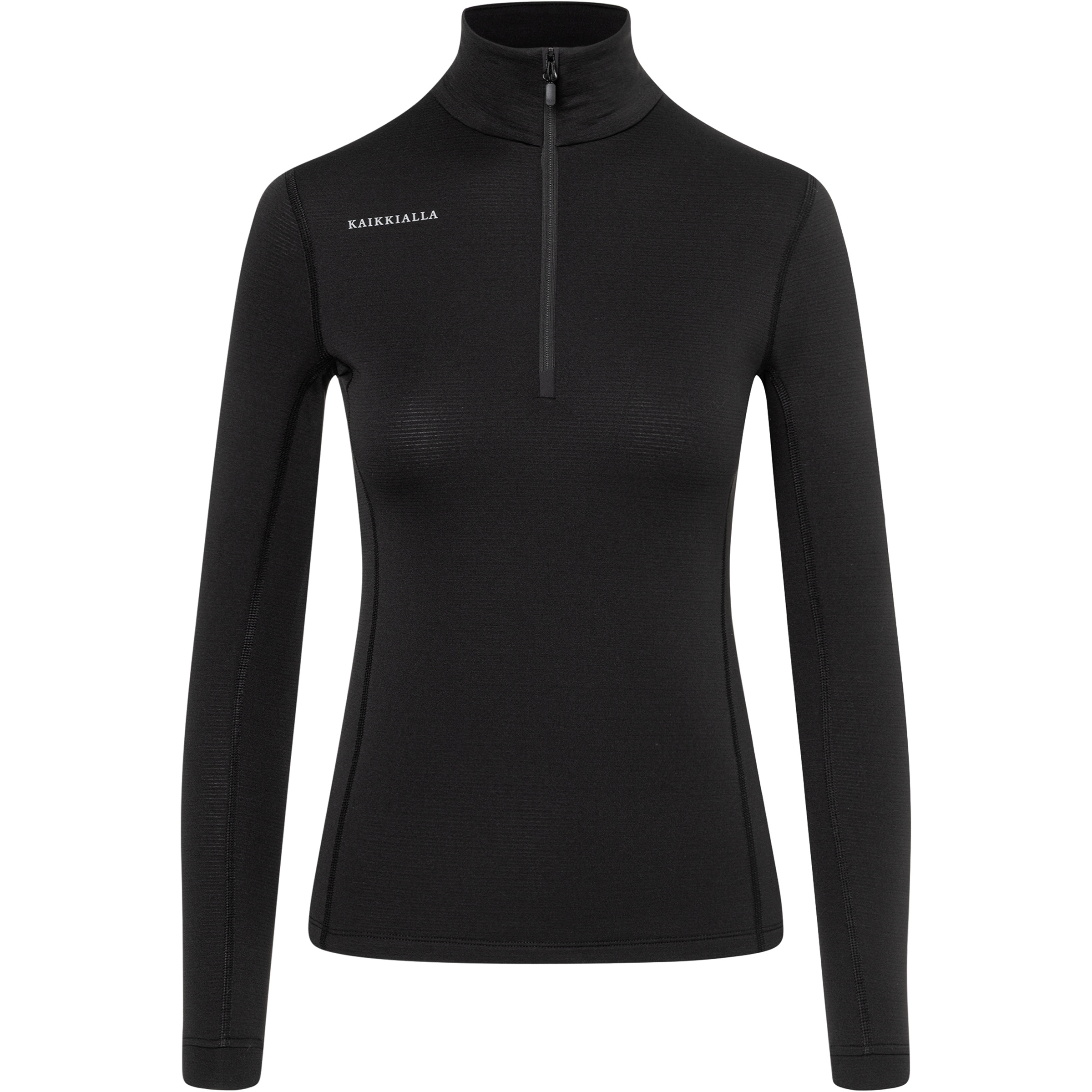 Bergzeit Basics Kaikkialla Saija Half Zip Damen Pullover schwarz Größe XS Camping Elastisch