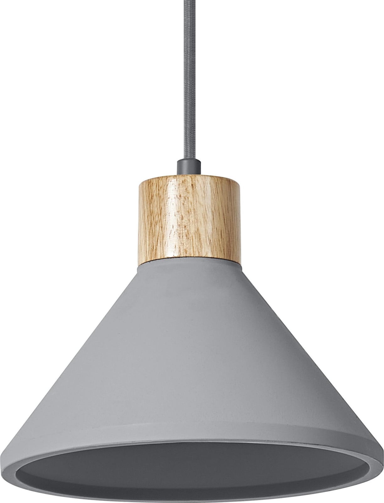 OSRAM DECOR Concrete Wood hanglamp donkergrijs met beton en metaal, E27