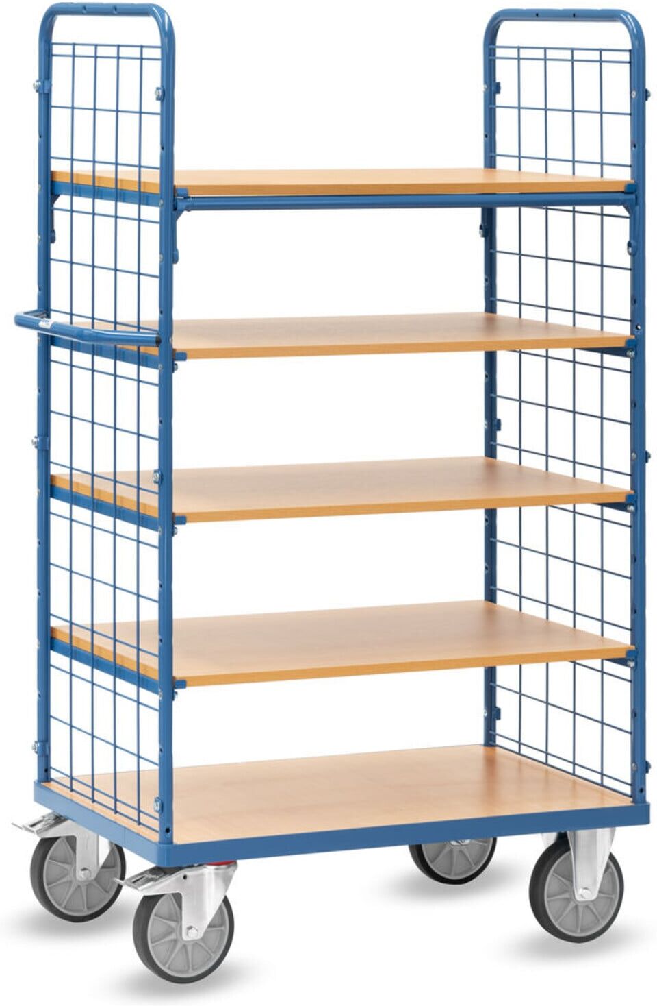 fetra Etagenwagen 8451 blau pulverbeschichtet Stahlrohr)