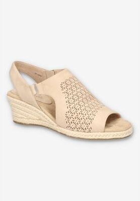 Women's Serena Sandal by Easy Street in Sand (Size 10 M)