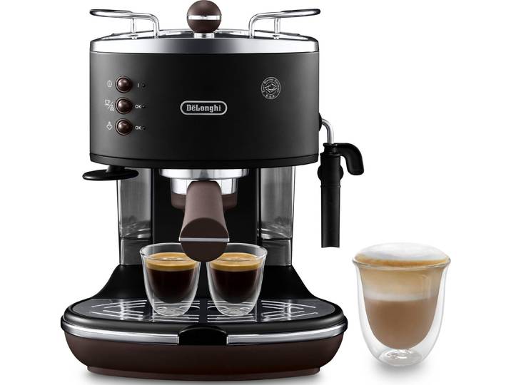 De'Longhi Espressomaschine Icona Vintage ECOV 311.BK, Siebträger, auch für Kaffeepads geeignet