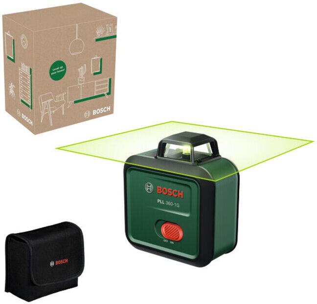 BOSCH Laser de ligne PLL 360-1G, 1 x batterie BA 3,6 V 2,0 Ah (0603663MZ0)