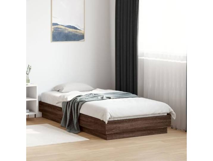 Buchenholzwerkstoff Stabil Stauraum Bettgestell Ohne Matratze Braun 75x190 Bettgestell ohne Matratze Braun Eiche 75x190 cm Holzwerkstoff Stabil Schlafzimmer Lattenrost