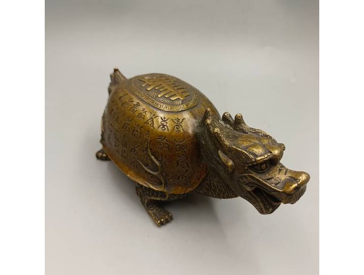 Collection de tortues de longévité en bronze antique chinois