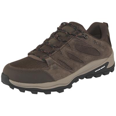 Wanderschuh COLUMBIA "REDMOND™ IV LOW WATERPROOF", Herren, Gr. 45, orange (cordovan, tangy orange), Mesh, Synthetik, Schuhe Wanderschuh, wasserdicht