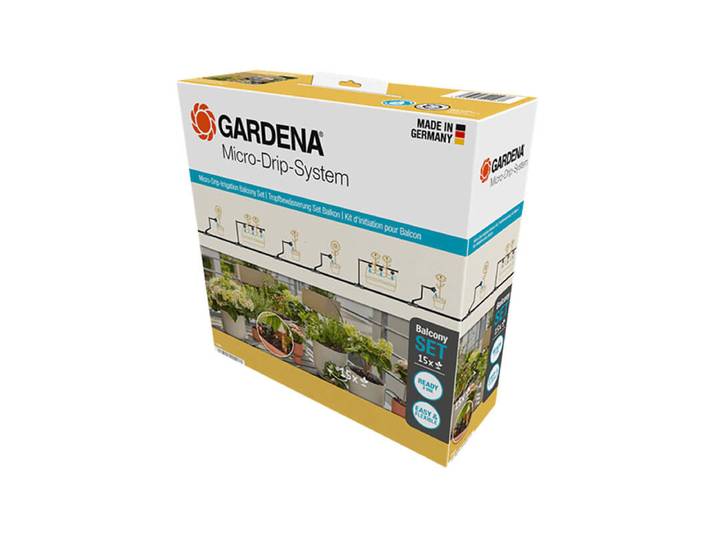Gardena Micro-Drip-System Tropfbewässerung Set Balkon (15 Pflanzen)
