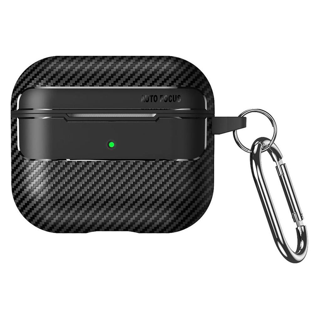 Techsuit - CarbonFiber - for AirPods Pro 3 - Black (Kopfhörer Hülle) (69971949)