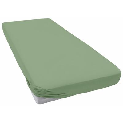 Spannbettlaken PRIMERA "Mako-Feinjersey Spannbetttuch", grün (schilfgrün), L:200cm, Mako-Jersey, Obermaterial: 100% Baumwolle, Bettlaken, Spannbettlaken, Geeignet für Standardmatratzen bis 22 cm, 100% Baumwolle