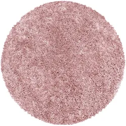 TEPPICH Hochflor SPREE in Rosa, einfarbig, Ø 200 cm