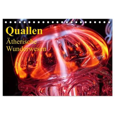 Quallen • Ätherische Wunderwesen (Tischkalender 2027 DIN A5 quer), CALVENDO Monatskalender