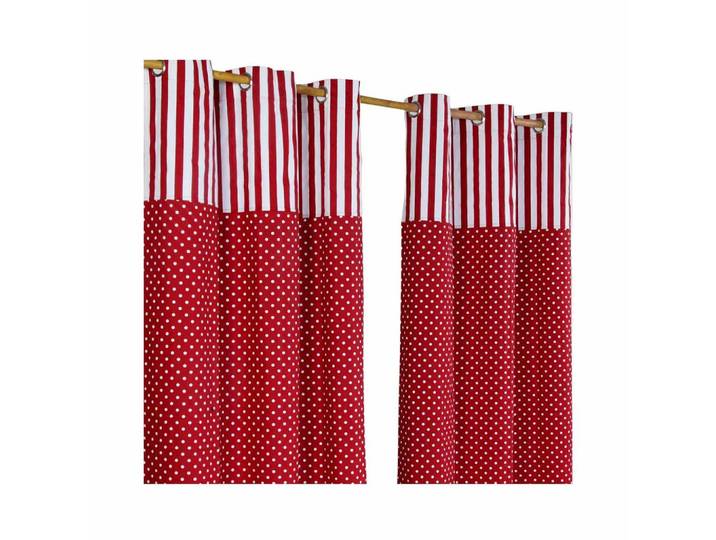ÖSENVORHANG Polka Dots blickdicht 2er-Set, 117/137 cm
