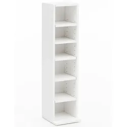 WOHNLING WL5.336 Bücherregal Weiß 20 cm x 21 cm x 91 cm