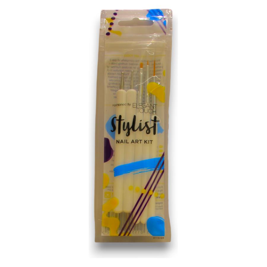 Elegant Touch Nail Stylist Complete Art Tool Kit (Kunstnägel, Schwarz Matt) (4035057)