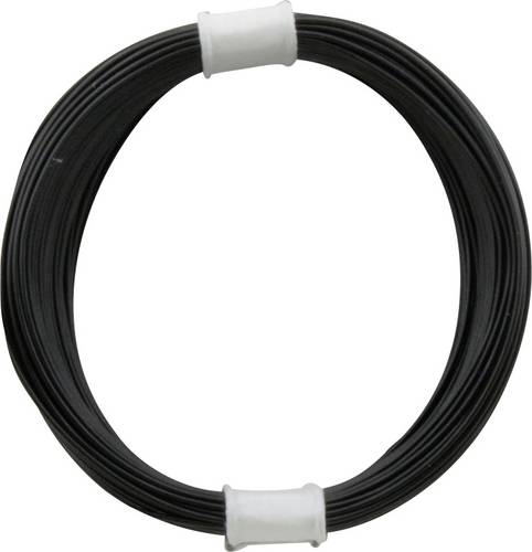 Donau Elektronik 110-1 Litze 1 x 0.04mm² Schwarz 10m