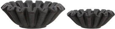 SAFAVIEH Soho Ruffle 7-Inch Resin Decorative Basket Set of 2
