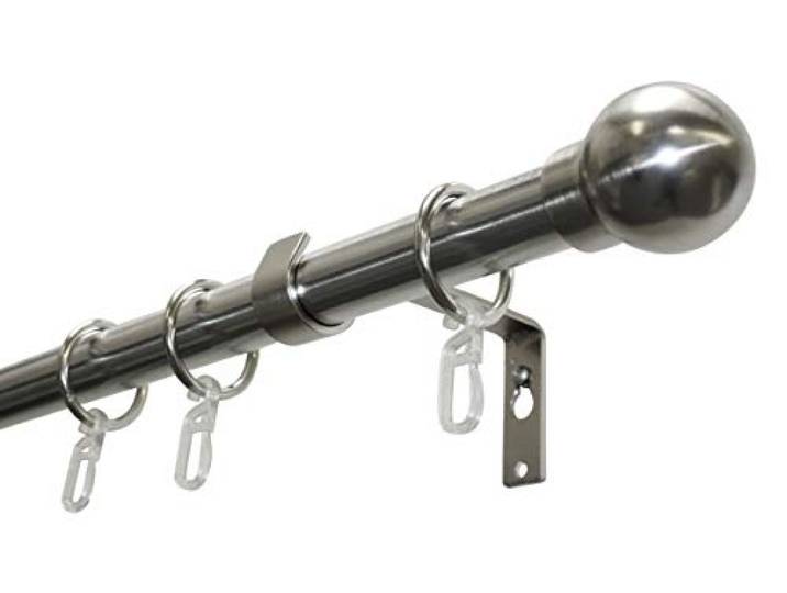 Gardinia GST Set 1-Lauf Kugel Ø 19 mm Edelstahl-Optik 160