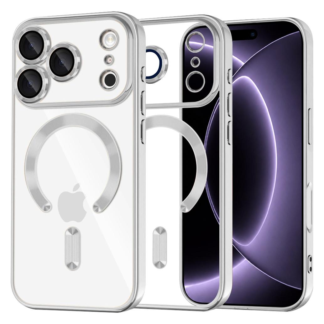 Techsuit - Luxury Crystal MagSafe - iPhone 18 Pro / iPhone 17 Pro - Silver (Apple iPhone 17 Pro, Apple iPhone 18 Pro) (72059923)