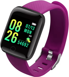 Uplift Curations Smartwatch For Men And Women Fitness Tracker With Message Alerts And Health Monitor 116plus Purple