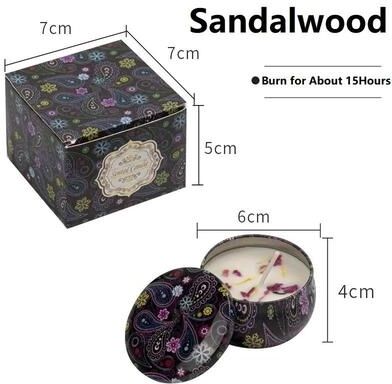 Uplift Essentials Vintage Scented Soy Wax Candle Jar sandalwood