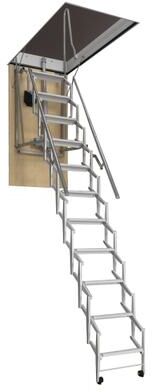 Rainbow Attic Stair Galaxy II Telescoping Attic Ladder 22-1/2 Inch x 54 Inch