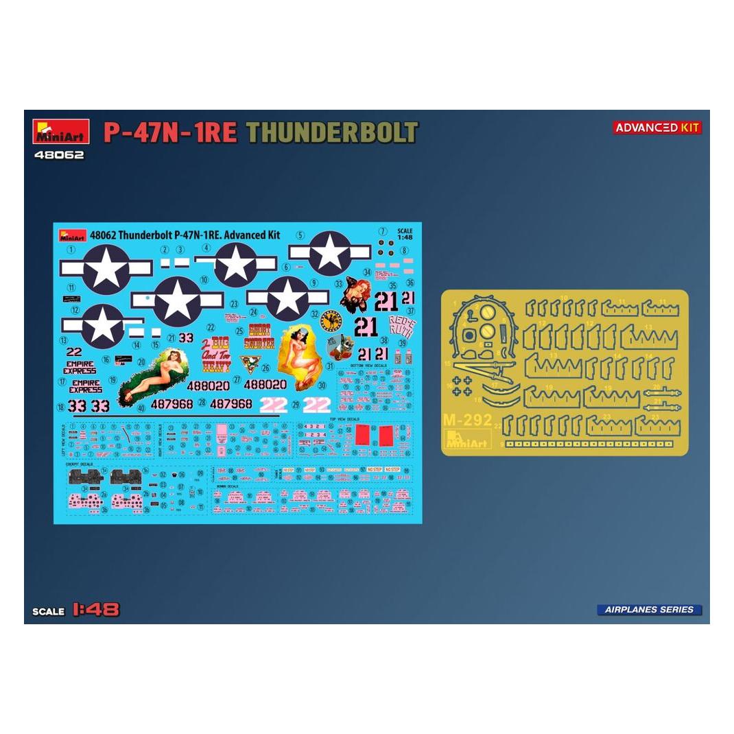 Mini art P-47N-1RE Thunderbolt. Advanced Kit (48062)