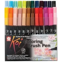 Sakura, Malstifte, Brushpen Koi Coloring Color (24x)