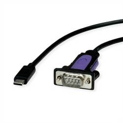 ROLINE Konverter-Kabel USB-C - seriell, FTDI Chipset, 1,8 m 12.02.1170
